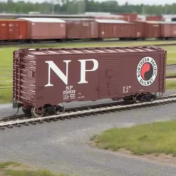 Walthers Mainline, 910-1346, HO Scale, 40' AAR 1944 Box Car, Northern Pacific, #25003 - Model Train Junction: Quality Parts and Art Supplies Sale