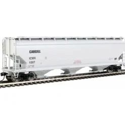 Walthers Mainline, HO Scale, 910-7728, 60' NSC 5150 3-Bay Covered Hopper, Covered Hopper, Cargill (ICMX), #1124 - Model Train Junction: Quality Parts and Art Supplies Best