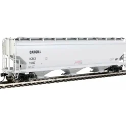 Walthers Mainline, HO Scale, 910-7726, 60' NSC 5150 3-Bay Covered Hopper, Covered Hopper, Cargill (ICMX), #1064 - Model Train Junction: Quality Parts and Art Supplies Outlet