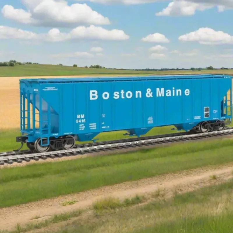 Walthers Proto HO 920-106157 55' Evans 4780 3-Bay Covered Hopper, Boston and Maine #5416 - Model Train Junction: Quality Parts and Art Supplies