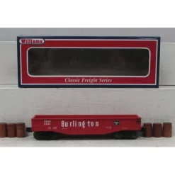 Williams 47207 Burlington Gondola w/Barrels - Model Train Junction: Quality Parts and Art Supplies