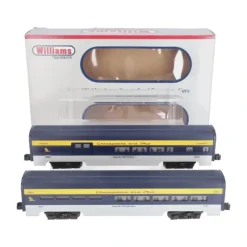 Williams 43011 C&O 60 Ft. Streamline Passenger 2-Pack - Model Train Junction: Quality Parts and Art Supplies New