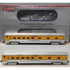 Williams 43118 D&RGW 72 Ft. Streamline Passenger 2-Pack EX/Box - Model Train Junction: Quality Parts and Art Supplies Discount