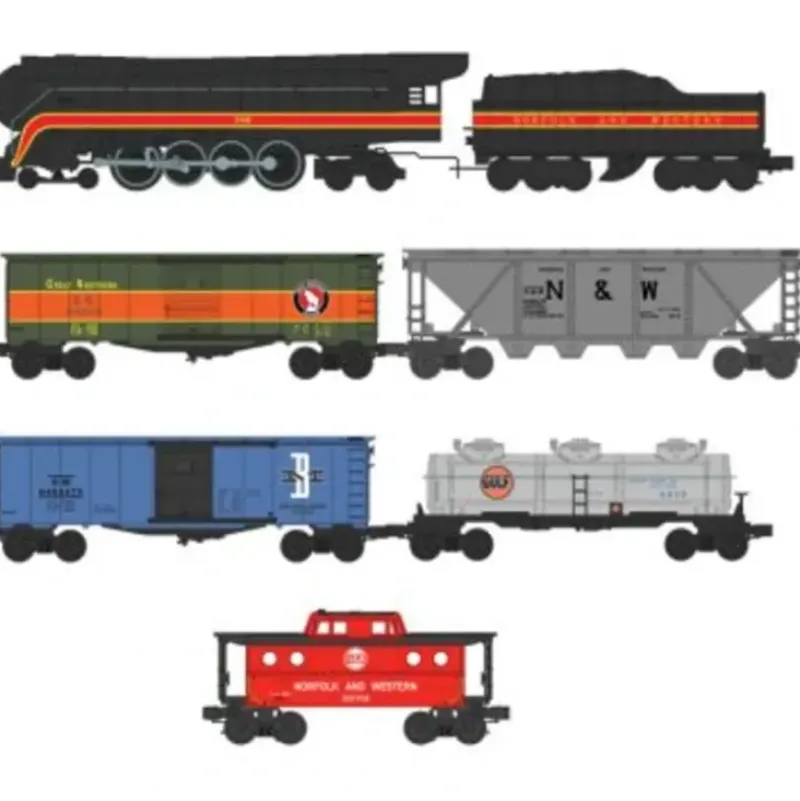 Williams 00304 GM Norfolk & Westerm Blue Ridge Hauler O Gauge Steam Train Set - Model Train Junction: Quality Parts and Art Supplies Clearance