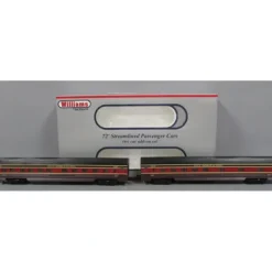 Williams 43106 GM&O 72 Ft. Streamline Passenger 2-Pack - Model Train Junction: Quality Parts and Art Supplies New