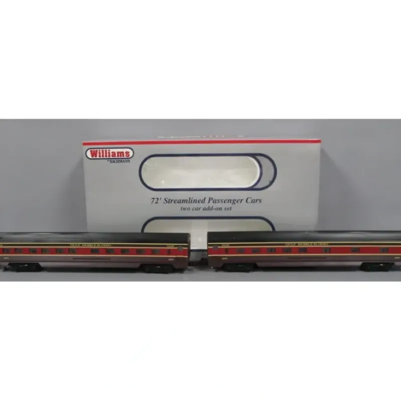 Williams 43106 GM&O 72 Ft. Streamline Passenger 2-Pack - Model Train Junction: Quality Parts and Art Supplies New