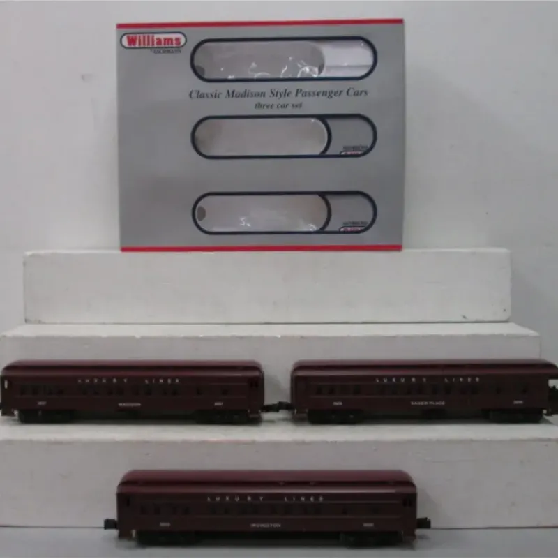 Williams 43450 Luxury Lines 60Ft. Heavyweight Passenger Cars (Set of 3) - Model Train Junction: Quality Parts and Art Supplies Outlet