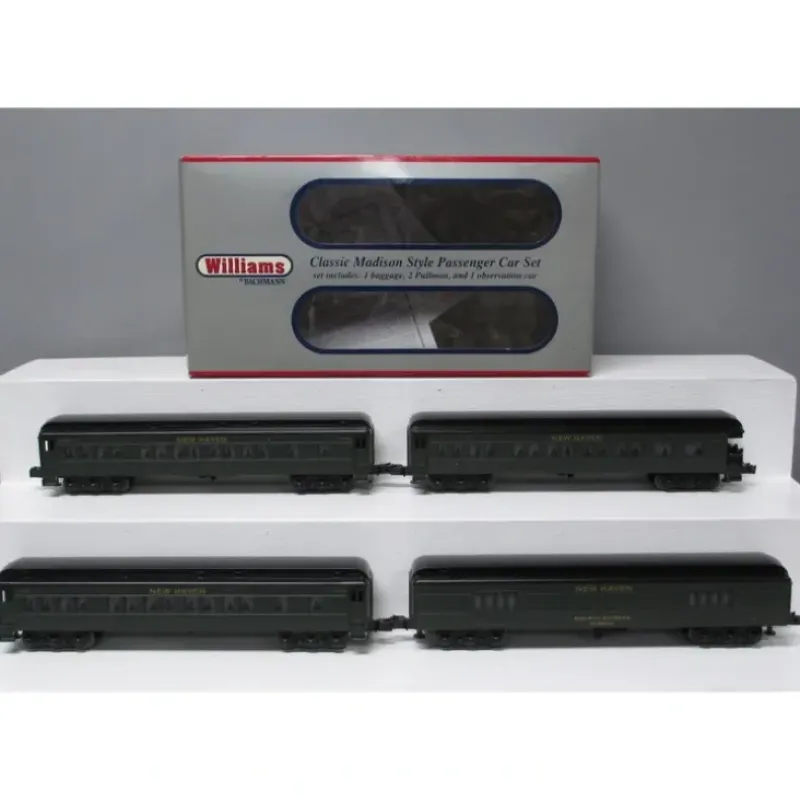 Williams 43473 New Haven 60 Ft. Madison Passenger Car Car (Pack of 4) - Model Train Junction: Quality Parts and Art Supplies Online
