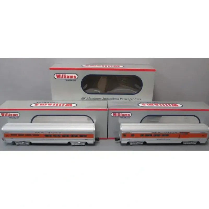 Williams 43012 New Haven 60 Ft. Streamline Passenger Cars (Set of 2) - Model Train Junction: Quality Parts and Art Supplies Online