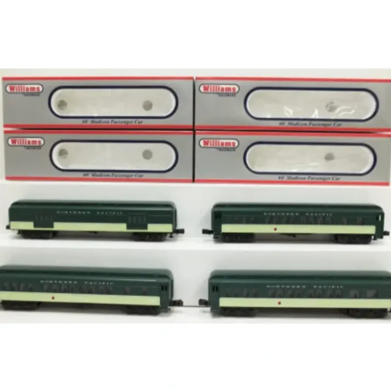 Williams 43464 NP 60' Madison Passenger Car (Set of 4) - Model Train Junction: Quality Parts and Art Supplies New