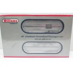 Williams 43027 O Gauge Amtrak 60 Ft. Streamline Passenger Cars (Set of 2) - Model Train Junction: Quality Parts and Art Supplies Sale