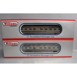 Williams 43102 O Gauge Baltimore & Ohio 72' Streamline Passenger 2-Pack - Model Train Junction: Quality Parts and Art Supplies Discount