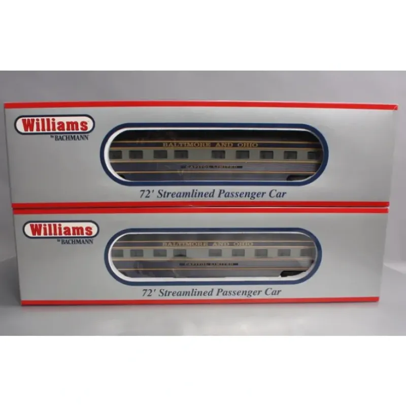 Williams 43102 O Gauge Baltimore & Ohio 72' Streamline Passenger 2-Pack - Model Train Junction: Quality Parts and Art Supplies Discount