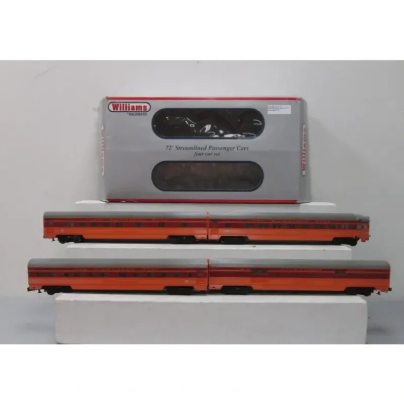 Williams 43170 O Gauge Milwaukee Road 72' Streamliner 4-Car Passenger Set - Model Train Junction: Quality Parts and Art Supplies Online