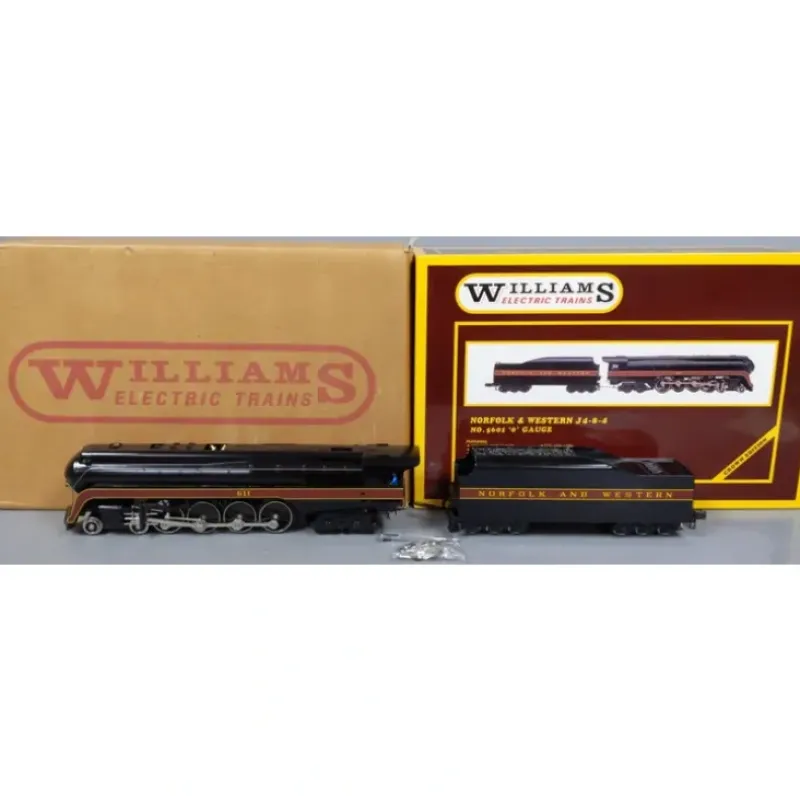 Williams 5601 O Gauge N&W BRASS 4-8-4 J Class Steam Engine and Tender #611 EX/Box - Model Train Junction: Quality Parts and Art Supplies Best
