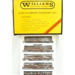 Williams 2802 O Gauge PRR Smooth Side Aluminum 5-Car Passenger Set EX/Box - Model Train Junction: Quality Parts and Art Supplies Clearance