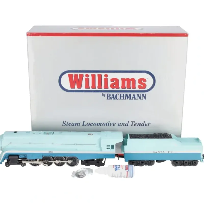 Williams 40301 O Gauge Santa Fe Blue Goose J Class 4-8-4 Steam Locomotive #3761 - Model Train Junction: Quality Parts and Art Supplies Outlet