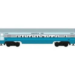 Williams 43026 O Gauge Santa Fe 60 Ft. Streamline Passenger 2-Pack - Model Train Junction: Quality Parts and Art Supplies Clearance