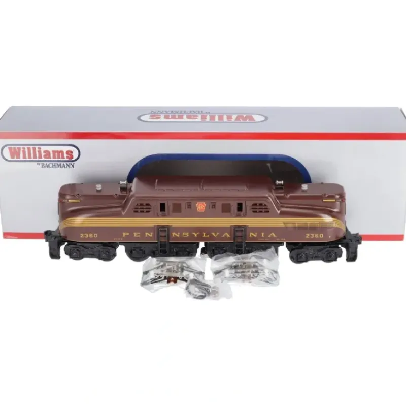 Williams 41799 O PRR Tuscan 5-Stripe Semi-Scale GG-1 Electric Locomotive #2360 - Model Train Junction: Quality Parts and Art Supplies Best