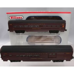 Williams 43006 PRR 60 Ft. Streamline Passenger 2-Pack - Model Train Junction: Quality Parts and Art Supplies New