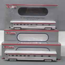 Williams 43110 Santa Fe 72' Streamline Passenger Cars (Set of 2) - Model Train Junction: Quality Parts and Art Supplies New
