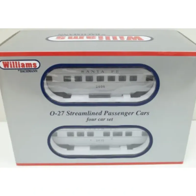 Trains*Williams 43264 Santa Fe O27 Streamline Passenger 4-Pack - Model Train Junction: Quality Parts and Art Supplies