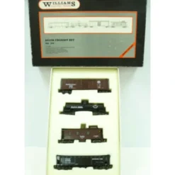 Williams 799 Semi-Scale BRASS Freight Car Set 3-Rail (Set of 4) LN/Box - Model Train Junction: Quality Parts and Art Supplies Clearance