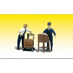 Woodland Scenics A2555 G Dedicated Depot Worker Figures (Set of 2) - Model Train Junction: Quality Parts and Art Supplies