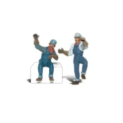 Trains*Woodland Scenics A2540 G Earl & Eddie Engineer Figures (Set of 2) - Model Train Junction: Quality Parts and Art Supplies