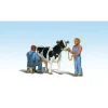 Woodland Scenics A2553 G Scenic Accents Milkin' Ol' Bessie Figures (Set of 4) - Model Train Junction: Quality Parts and Art Supplies Sale