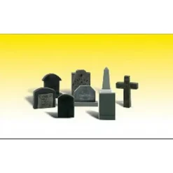 Woodland Scenics A2554 G Scenic Accents Assorted Tombstones (Set of 8) - Model Train Junction: Quality Parts and Art Supplies Hot