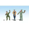 Woodland Scenics A2547 G Scenic Accents Idling Engineer Figures (Set of 3) - Model Train Junction: Quality Parts and Art Supplies Discount