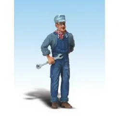 Woodland Scenics A2526 G Scenic Accents Mike the Mechanic Figure - Model Train Junction: Quality Parts and Art Supplies Discount