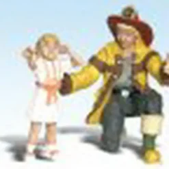 Woodland Scenics A2539 G Scenic Accents Fireman Bill & Betsy Figure - Model Train Junction: Quality Parts and Art Supplies Best