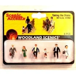 Woodland Scenics A1954 HO People Taking the Stairs Figures (Set of 6) - Model Train Junction: Quality Parts and Art Supplies New