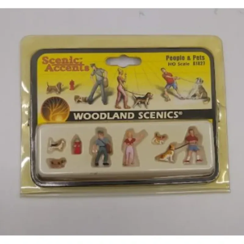 Woodland Scenics A1827 HO People and Pets Figures (Set of 7) - Model Train Junction: Quality Parts and Art Supplies Hot