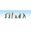 Woodland Scenics A1914 HO Scenic Accents Auto Mechanic Figures (Set of 6) - Model Train Junction: Quality Parts and Art Supplies Best