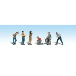 Woodland Scenics A1914 HO Scenic Accents Auto Mechanic Figures (Set of 6) - Model Train Junction: Quality Parts and Art Supplies Best