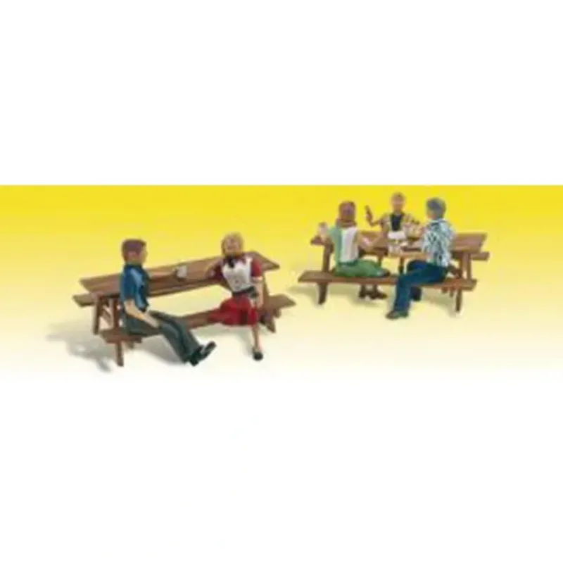 Woodland Scenics A1939 HO Scenic Accents Outdoor Dining Figures (Set of 2) - Model Train Junction: Quality Parts and Art Supplies Online