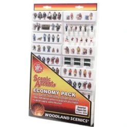 Woodland Scenics A2053 HO Scenic AccentsAssorted Figure Set Over 100 Figures - Model Train Junction: Quality Parts and Art Supplies New