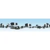 Woodland Scenics A1864 HO Scenic Accents Hampshire Pig Figures (Set of 12) - Model Train Junction: Quality Parts and Art Supplies