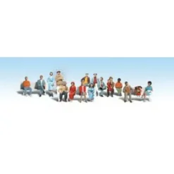 Woodland Scenics A1908 HO Scenic Accents Sixteen Passenger Figures (Set of 16) - Model Train Junction: Quality Parts and Art Supplies Online