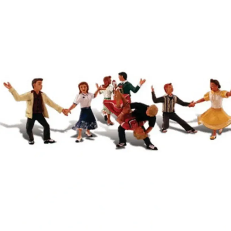 Woodland Scenics A1950 HO Scenic Accents Swingin' Sensation Figures (Set of 6) - Model Train Junction: Quality Parts and Art Supplies New