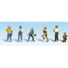 Trains*Woodland Scenics A1870 HO Scenic Accents Baseball Players II Figures (Set of 6) - Model Train Junction: Quality Parts and Art Supplies