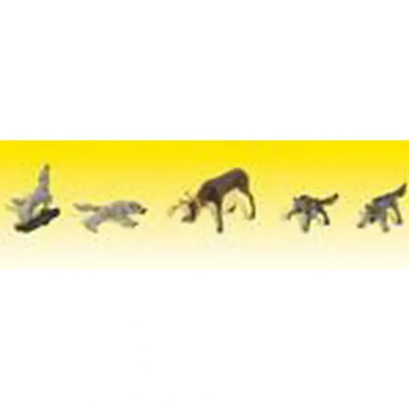 Woodland Scenics A1942 HO Scenic Accents Wildlife Standoff Set (Set of 6) - Model Train Junction: Quality Parts and Art Supplies Hot