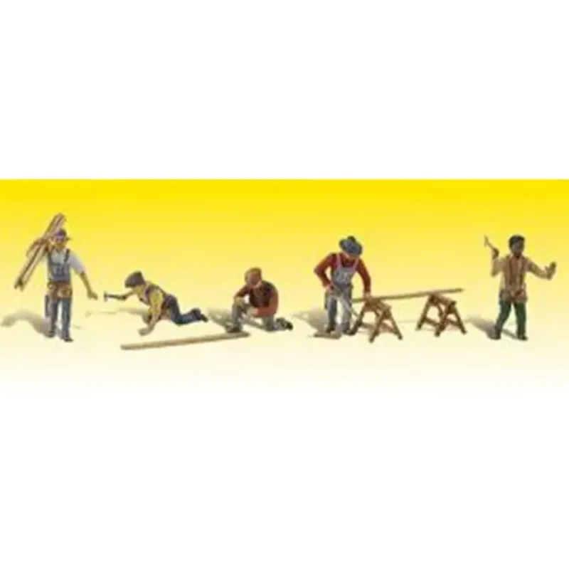 Woodland Scenics A1947 HO Scenic Accents Carpenter Crew Figures (Set of 11) - Model Train Junction: Quality Parts and Art Supplies Discount