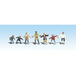Woodland Scenics A1899 HO Scenic Accents Ice Skater Figures (Set of 7) - Model Train Junction: Quality Parts and Art Supplies Clearance