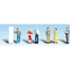 Woodland Scenics A1821 HO Scenic Accents Pedestrian People Figures (Set of 6) - Model Train Junction: Quality Parts and Art Supplies Online