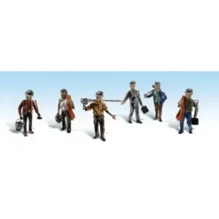 Woodland Scenics A1933 HO Scenic Accents Miner Figures (Set of 6) - Model Train Junction: Quality Parts and Art Supplies Clearance