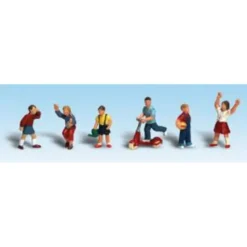 Woodland Scenics A1891 HO Scenic Accents Children Figures (Set of 6) - Model Train Junction: Quality Parts and Art Supplies Outlet